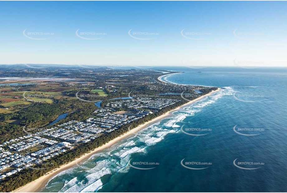 Sunrise Aerial Photo Kingscliff NSW Aerial Photography