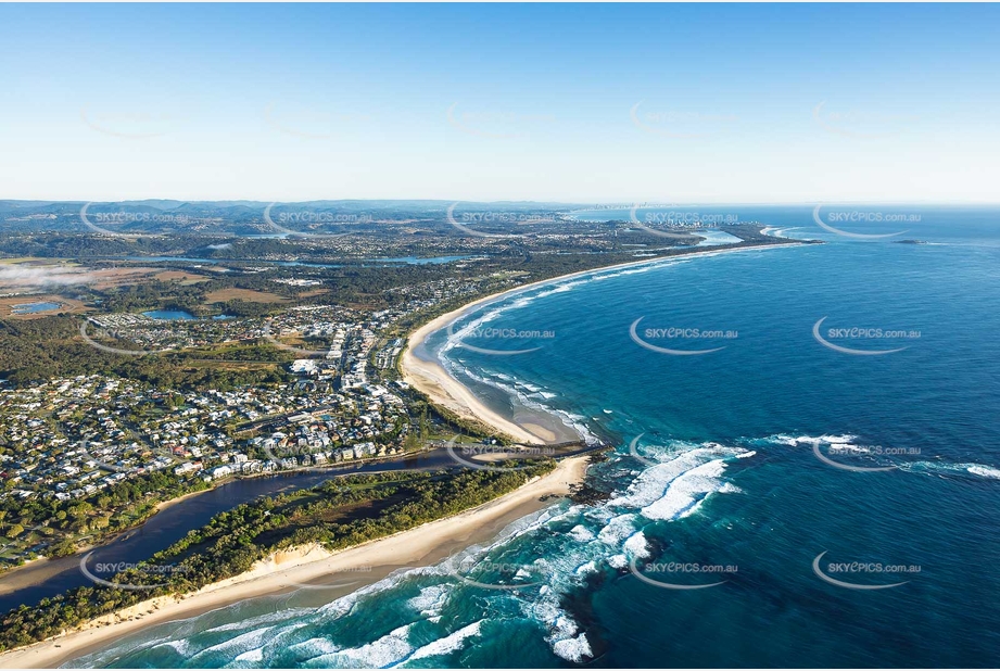 Sunrise Aerial Photo Kingscliff NSW Aerial Photography