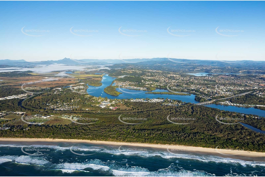 Sunrise Aerial Photo Chinderah NSW Aerial Photography