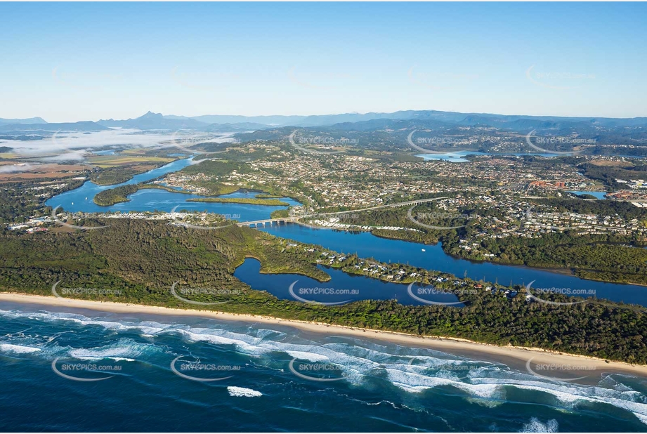 Sunrise Aerial Photo Fingal Head NSW Aerial Photography