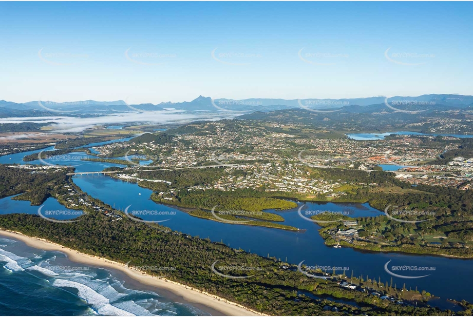 Sunrise Aerial Photo Fingal Head NSW Aerial Photography