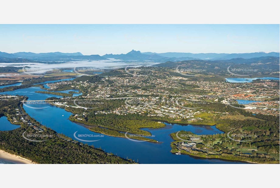 Sunrise Aerial Photo Banora Point NSW Aerial Photography