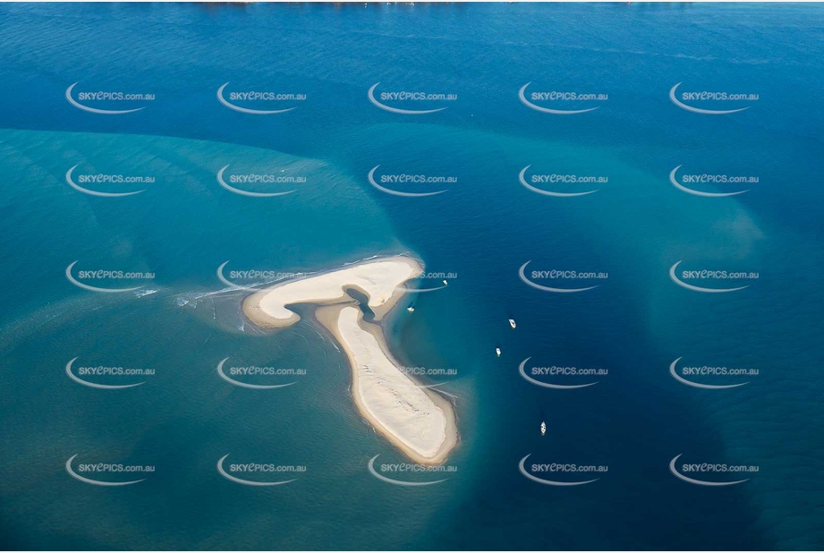 A Sand Island near Amity Point Moreton Bay QLD Aerial Photography