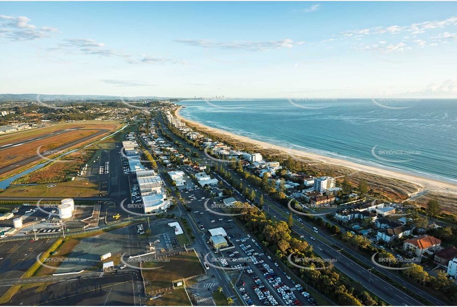 Sunrise Aerial Photo Bilinga QLD Aerial Photography