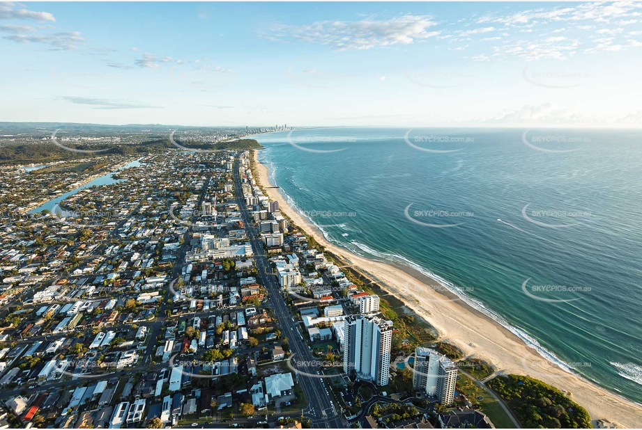Sunrise Aerial Photo Palm Beach QLD Aerial Photography