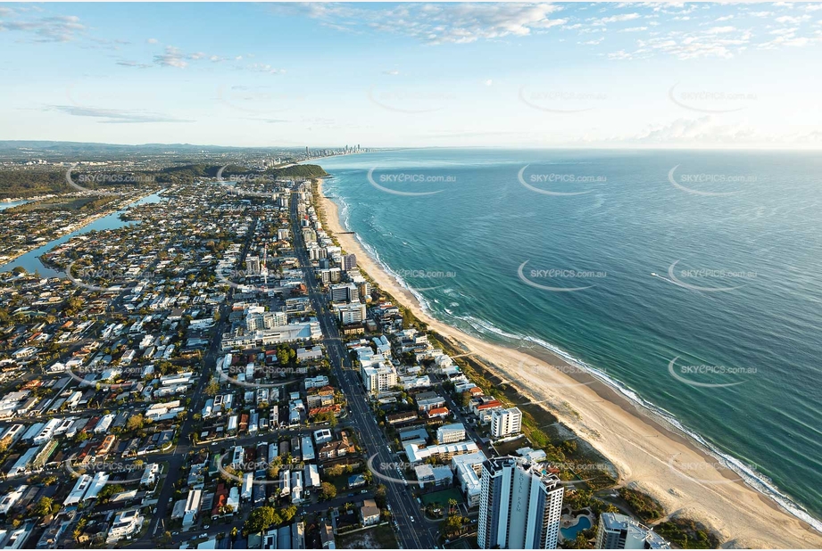 Sunrise Aerial Photo Palm Beach QLD Aerial Photography