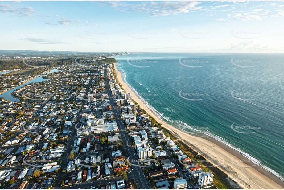 Sunrise Aerial Photo Palm Beach QLD Aerial Photography