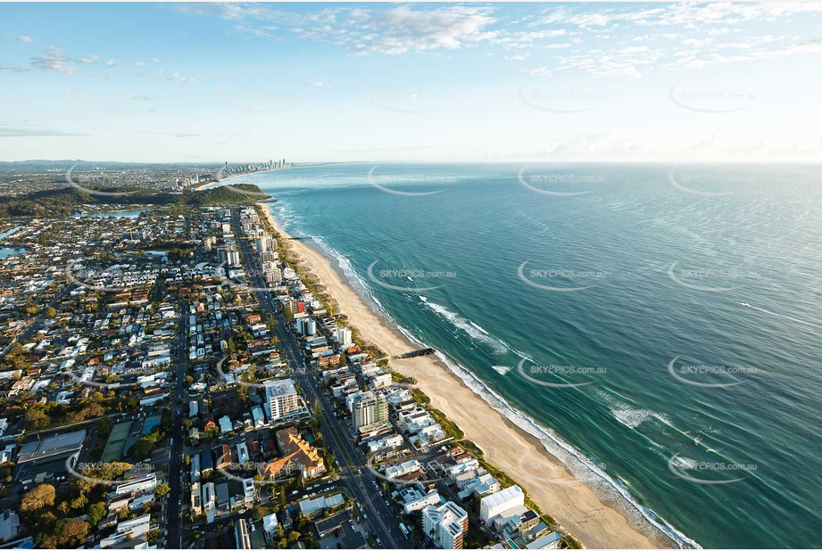 Sunrise Aerial Photo Palm Beach QLD Aerial Photography