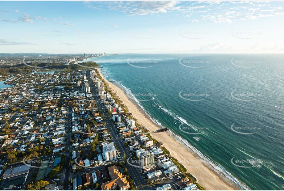 Sunrise Aerial Photo Palm Beach QLD Aerial Photography