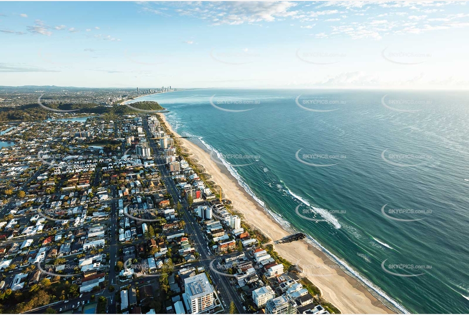 Sunrise Aerial Photo Palm Beach QLD Aerial Photography