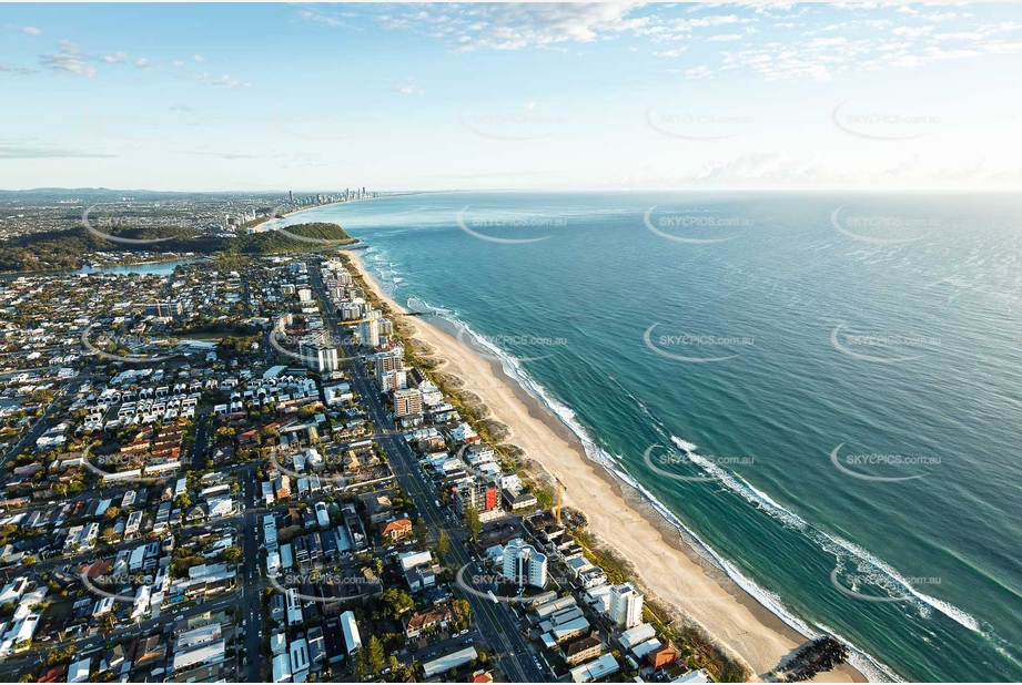Sunrise Aerial Photo Palm Beach QLD Aerial Photography