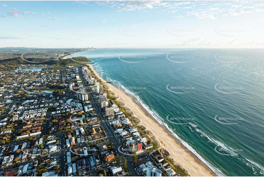 Sunrise Aerial Photo Palm Beach QLD Aerial Photography