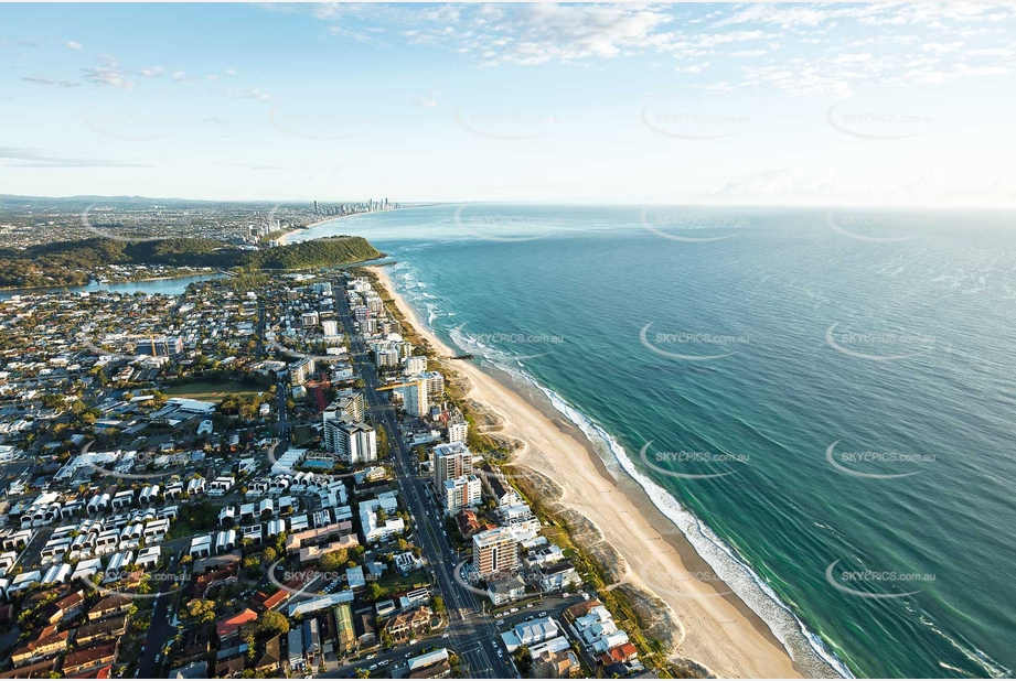 Sunrise Aerial Photo Palm Beach QLD Aerial Photography