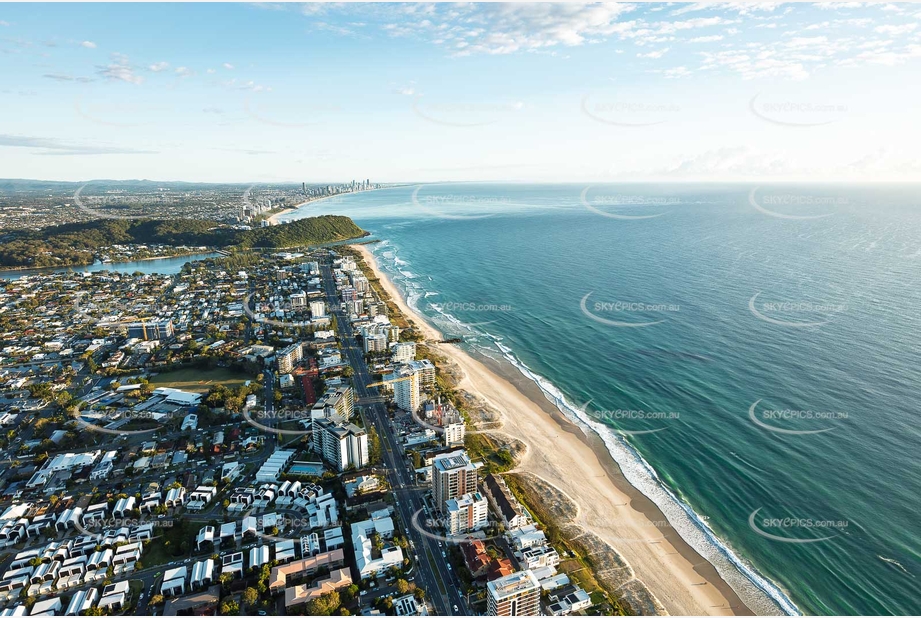 Sunrise Aerial Photo Palm Beach QLD Aerial Photography