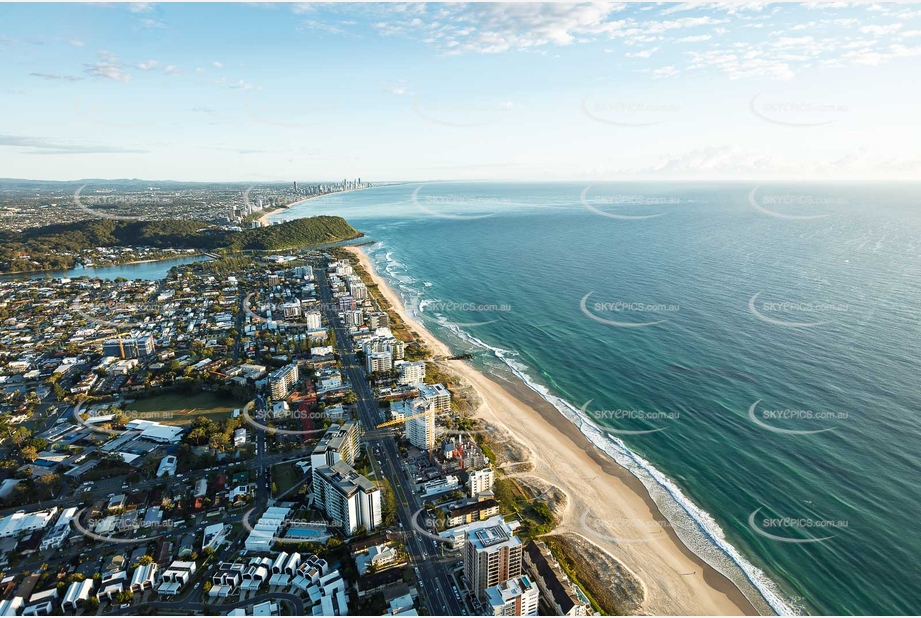 Sunrise Aerial Photo Palm Beach QLD Aerial Photography