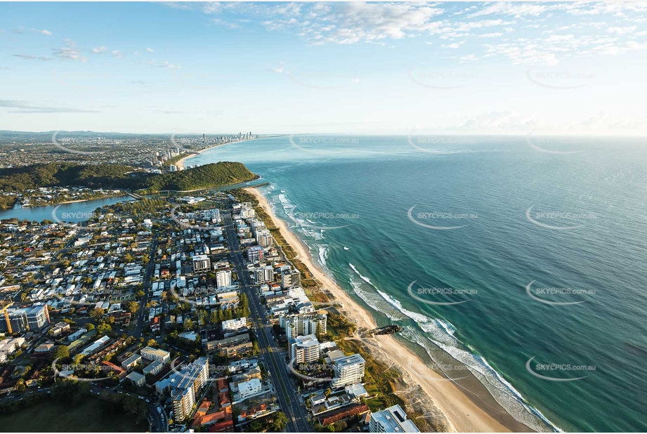 Sunrise Aerial Photo Palm Beach QLD Aerial Photography