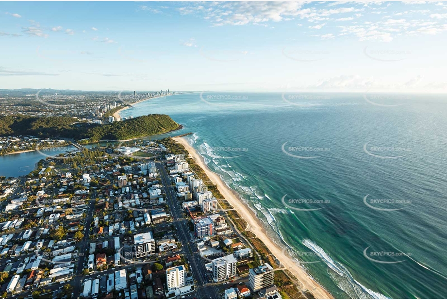 Sunrise Aerial Photo Palm Beach QLD Aerial Photography