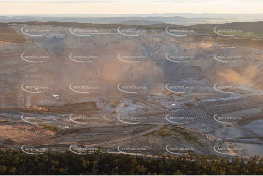 Boggabri Coal Mine at Sunset NSW Aerial Photography