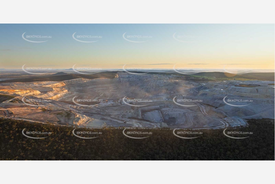 Boggabri Coal Mine at Sunset NSW Aerial Photography