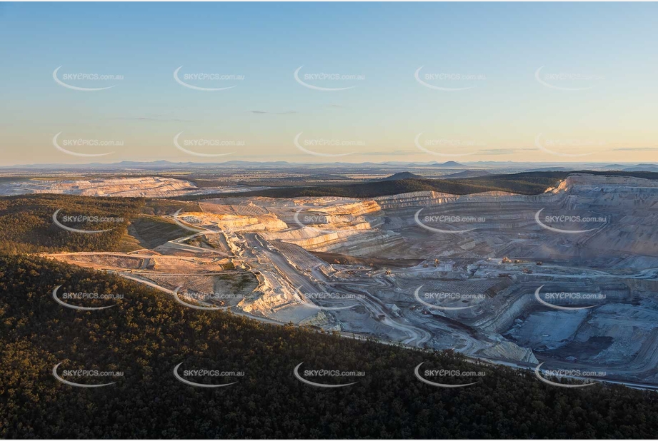 Boggabri Coal Mine at Sunset NSW Aerial Photography