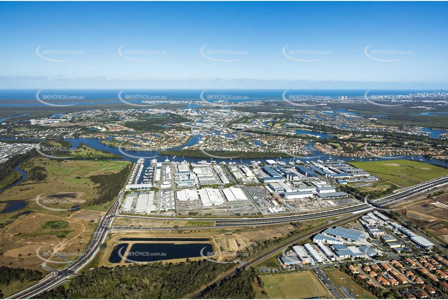 Gold Coast Marina Precinct Coomera QLD Aerial Photography