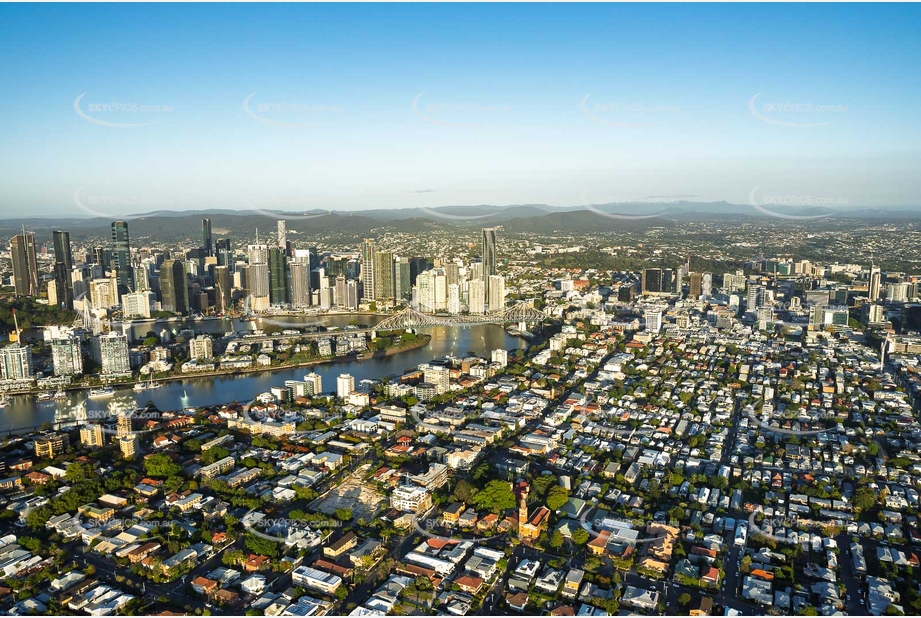 Aerial Photo New Farm QLD Aerial Photography