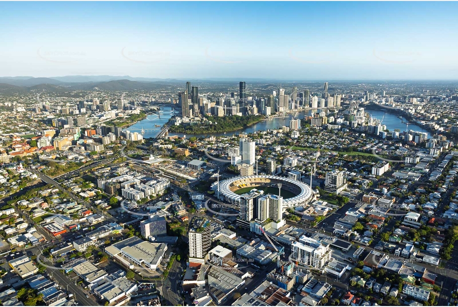 The Gabba at Woolloongabba QLD Aerial Photography