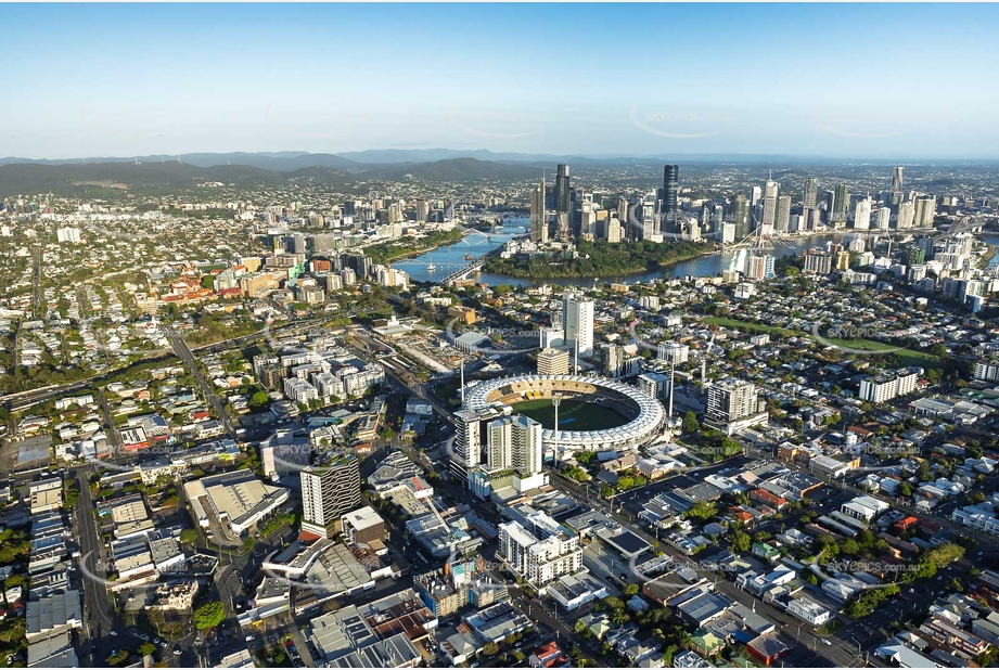 The Gabba at Woolloongabba QLD Aerial Photography
