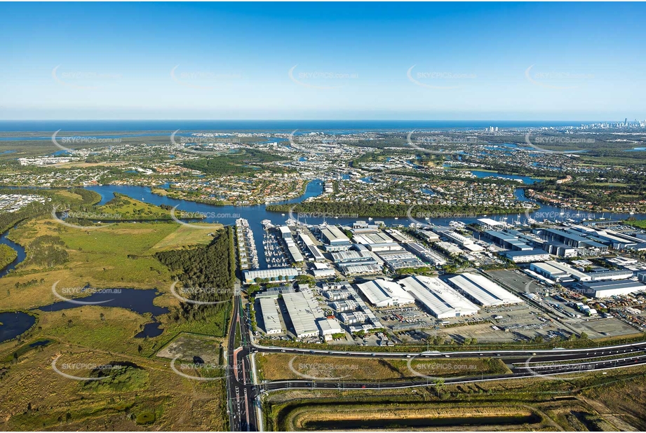 Gold Coast Marine Precinct Coomera QLD Aerial Photography