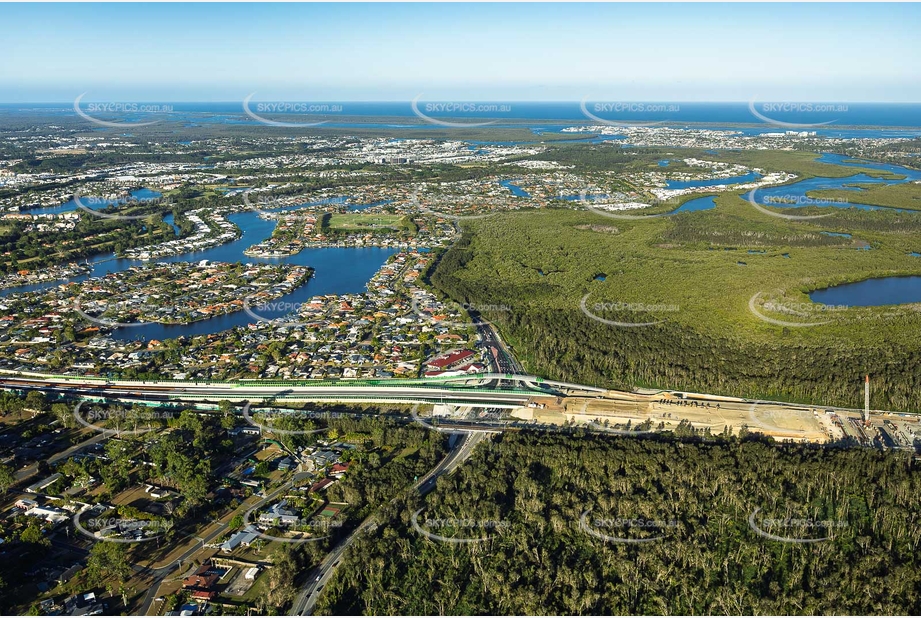 Coomera Connector Construction Helensvale QLD Aerial Photography