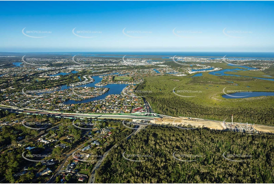 Coomera Connector Construction Helensvale QLD Aerial Photography