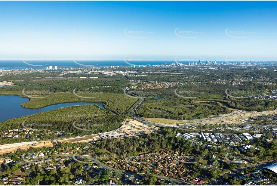 Coomera Connector Construction Helensvale QLD Aerial Photography