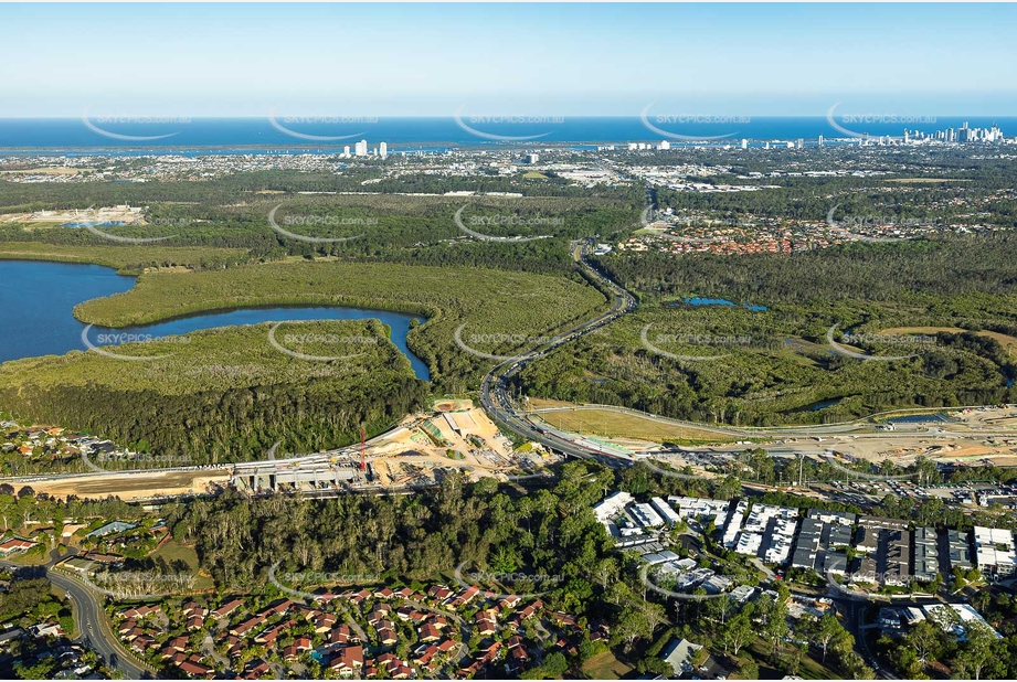 Coomera Connector Construction Helensvale QLD Aerial Photography