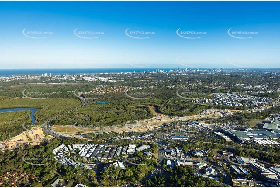Coomera Connector Construction Helensvale QLD Aerial Photography