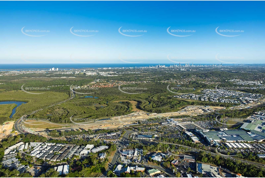 Coomera Connector Construction Helensvale QLD Aerial Photography