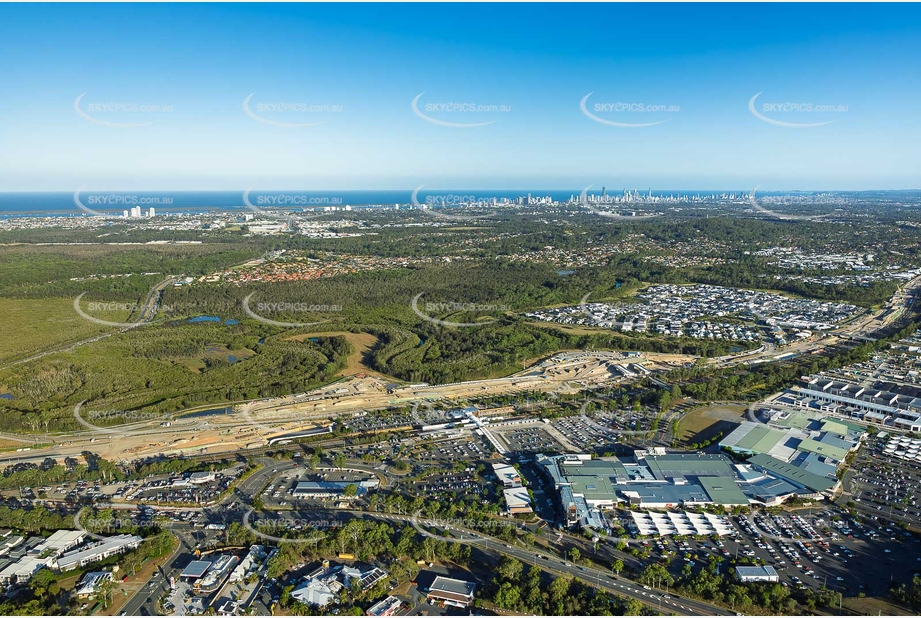 Coomera Connector Construction Helensvale QLD Aerial Photography