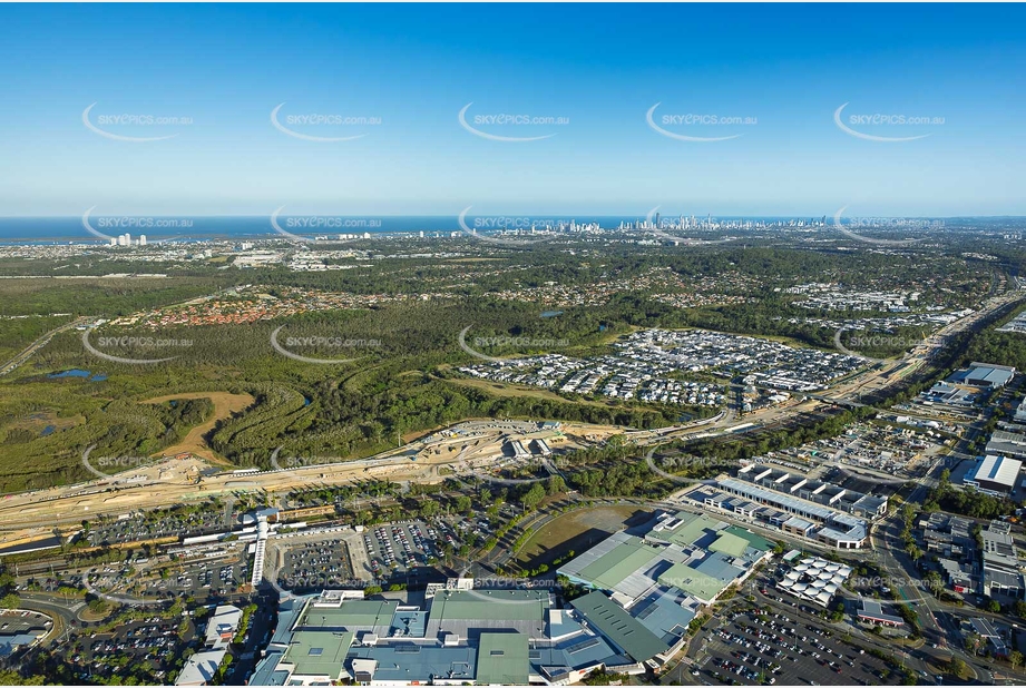 Coomera Connector Construction Helensvale QLD Aerial Photography