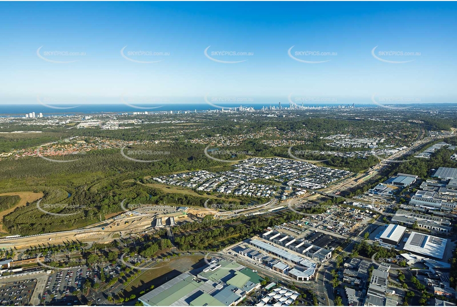 Coomera Connector Construction Helensvale QLD Aerial Photography