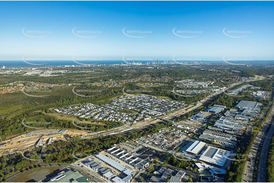 Coomera Connector Construction Helensvale QLD Aerial Photography