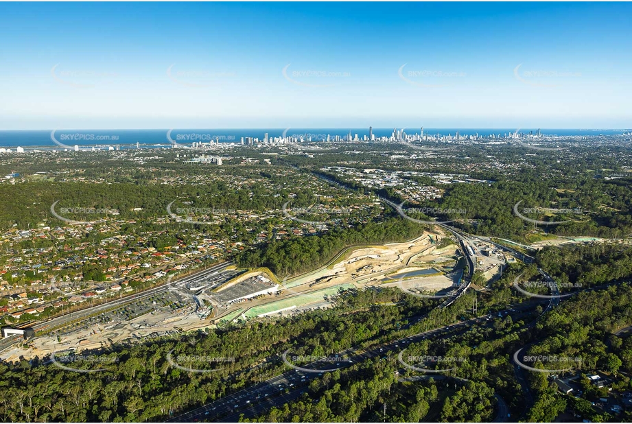 Coomera Connector Construction Arundel QLD Aerial Photography