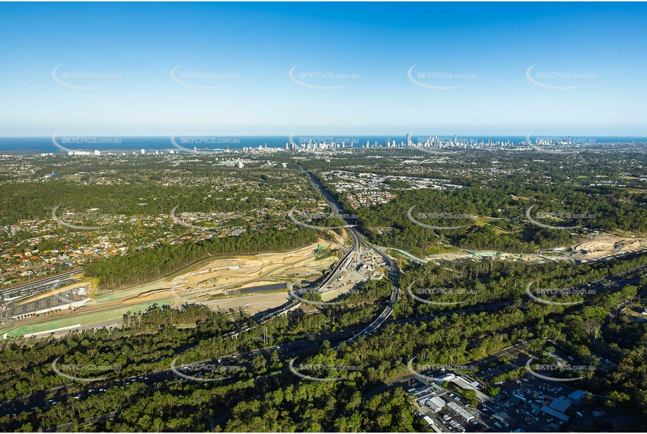 Coomera Connector Construction Arundel QLD Aerial Photography