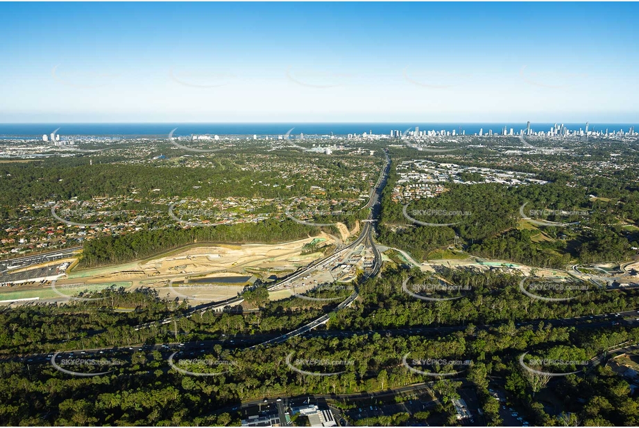 Coomera Connector Construction Arundel QLD Aerial Photography