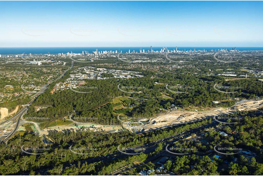 Coomera Connector Construction Molendinar QLD Aerial Photography