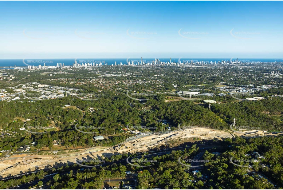 Coomera Connector Construction Molendinar QLD Aerial Photography