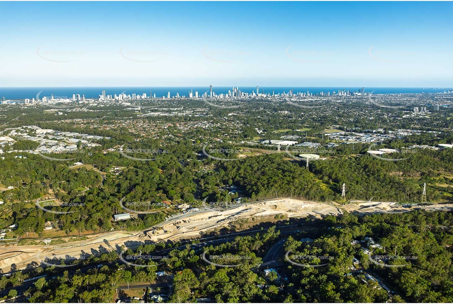 Coomera Connector Construction Molendinar QLD Aerial Photography