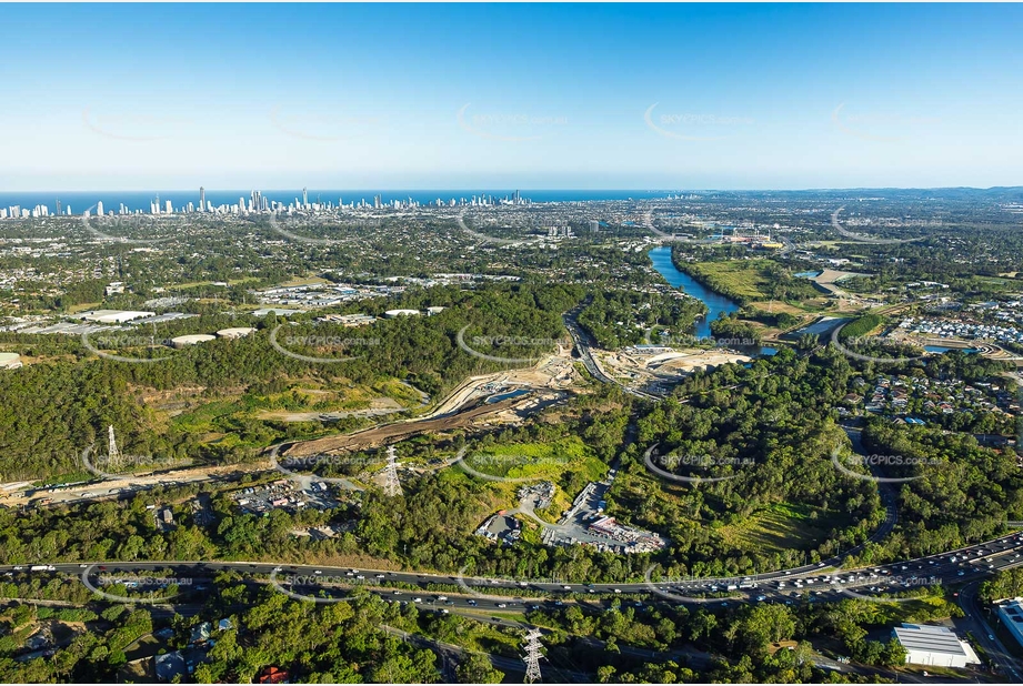 Coomera Connector Construction Molendinar QLD Aerial Photography