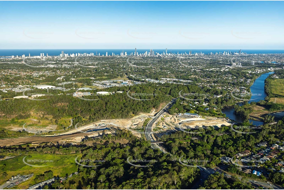 Coomera Connector Construction Molendinar QLD Aerial Photography