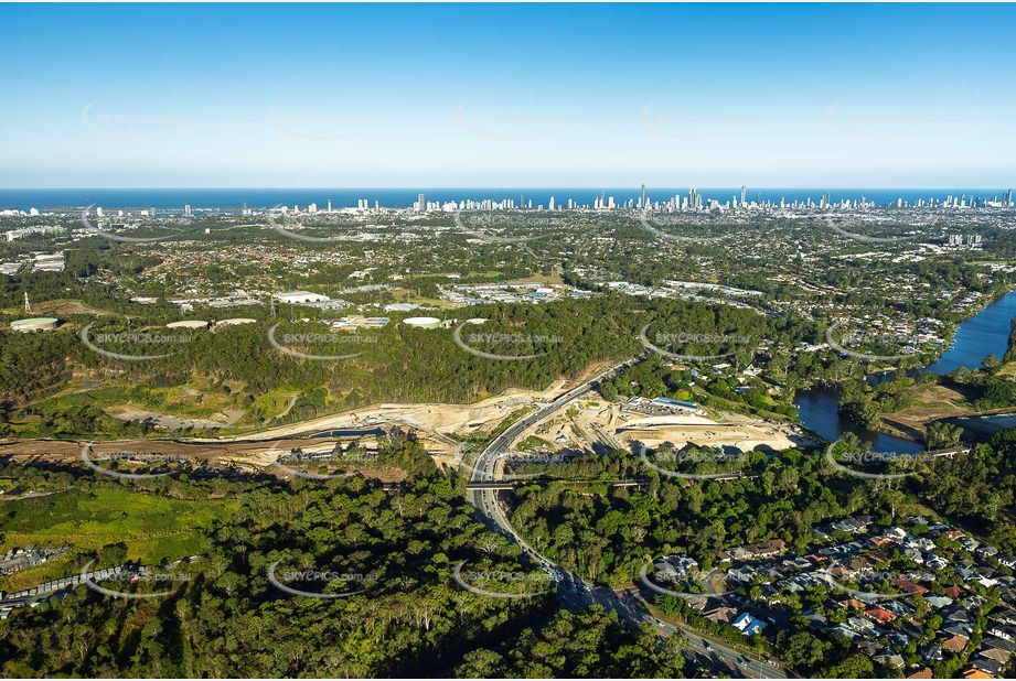 Coomera Connector Construction Molendinar QLD Aerial Photography