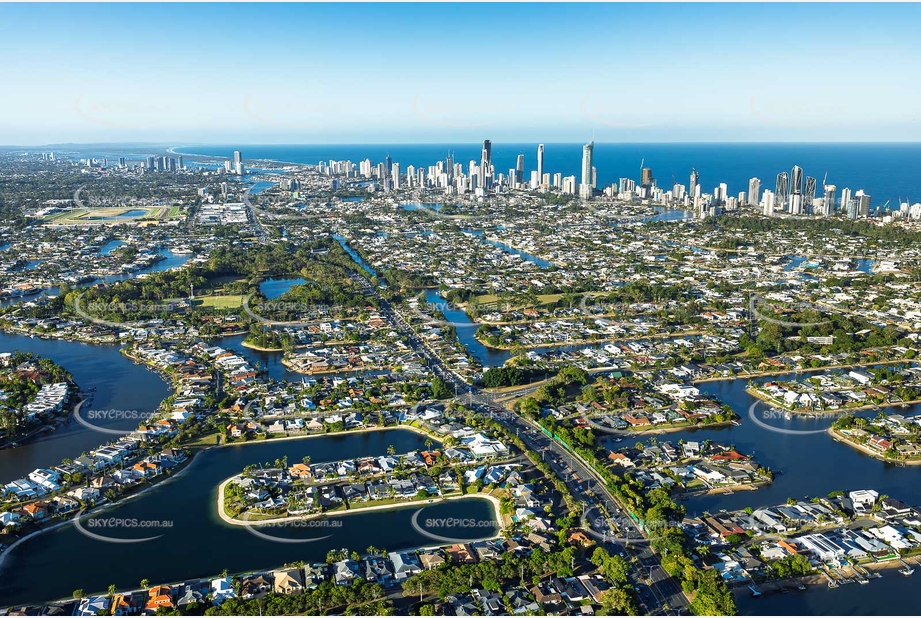 Aerial Photo Broadbeach Waters QLD Aerial Photography