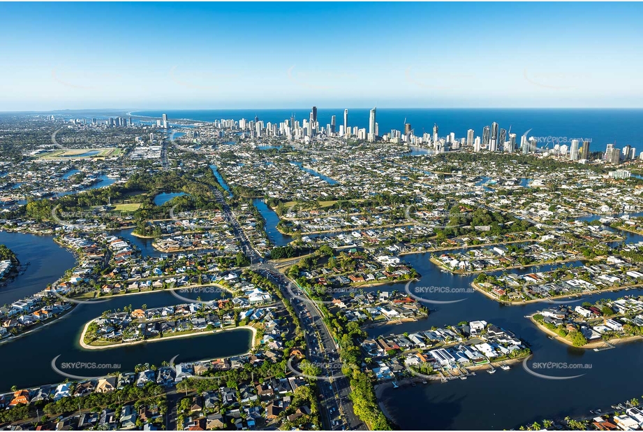 Aerial Photo Broadbeach Waters QLD Aerial Photography